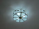 可洛 欧式全铜LED吸顶灯美式卧室灯圆形过道阳台灯走廊灯玄关灯具 H03-3C小号（直径35cm高度15cm） 晒单实拍图