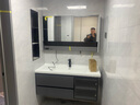 欧帝奴（OUDINU）智能浴室柜 卫生间洗手洗脸盆柜组合卫浴陶瓷一体盆洗手盆洗漱台 多功能镜柜款+陶瓷盆 120cm 实拍图