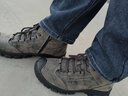 蜻蜓牌皮毛一体真羊毛冬季棉鞋保暖加绒雪地靴高帮鞋棉鞋大码男靴防滑底 6188灰色(有拉链) 44 实拍图