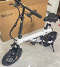 BAICYCLE小白折叠电动自行车男女代步电瓶车便携式小型迷你超轻长续航隐藏锂电池电动助力单车 S2Pro白色/400W前后双避震 实拍图