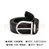万宝龙（MONTBLANC）【双11】蓝色马蹄形针扣单面腰带/皮带3.5cm 123888 礼物 实拍图