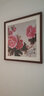 紫腾随轩新中式牡丹花开富贵装饰画客厅餐厅背景墙画卧室床头挂画壁画 图14 60*60cm红木色实木框 实拍图