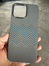 Pinkson苹果凯夫拉手机壳芳纶纤维大气商务网红简约碳纤维纹保护套超薄散热硬壳防摔轻薄高档男女士新款 【Magsafe磁吸-钛金色/波浪纹】 【iPhone14ProMax】 实拍图