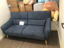 NITORI宜得利家居 家具 沙发现代简约客厅布艺日式高靠背三人位 伊娜 深蓝色 实拍图
