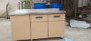 贝柚橱柜不锈钢家用厨柜组装灶台一体厨房经济型简易水槽柜组 120双抽屉 实拍图