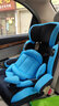艾星 儿童汽车安全座椅加强防护宝宝安全座椅ISOFIX  9个月-12岁 蓝黑色 实拍图