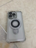 米狮【自带镜头膜】苹果15promax手机壳磁吸支架iphone15透明高级感14pro镜头全包13/16pro/17保护套 【太空银】带镜头膜 气囊防摔 高 iphone15promax 实拍图