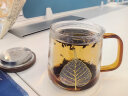 雅集一叶菩提杯泡茶杯茶水分离玻璃杯办公室喝茶杯子个人专用杯木盖款 实拍图