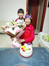 艾斯维娜鲜花速递康乃馨混搭花束生日礼物全国同城花店配送 康乃馨百合混搭花束 实拍图