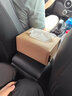 伴君 车载纸巾盒汽车纸巾盒车内用创意抽纸盒套座式扶手箱遮阳挡挂式 米色 实拍图