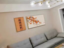 禾画新中式餐厅装饰画柿柿如意壁画客厅沙发背景挂画饭厅装饰画客厅画 柿柿如意-C款（特价） 140*70【晶瓷画+铝合金框】 实拍图