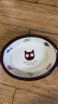 田田猫扁脸猫可爱防打翻陶瓷猫碗猫食盆猫粮碗水碗猫咪用品猫餐具 实拍图