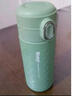 Bluego 保温杯女士高颜值316不锈钢商务简约便携吸管式水杯孕妇老人成人少女学生儿童宝宝随行杯 晨雾绿双盖-360ml 实拍图