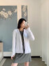 Simboo防晒衣男女户外钓鱼防晒服夏季冰丝防紫外线轻薄皮肤风衣防晒服 7010白色女（帽檐不可拆） 3XL 实拍图