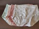 恒源祥妈妈内裤女纯棉抗菌中老年人高腰大码200斤胖mm短裤头全棉 【4条装】花朵款（木绿+豆沙+肤色+银灰） XXL/180 实拍图