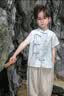 旗铂汉服男童夏季儿童新中式国风古风唐装 鸿影短袖（仅上衣） 110 实拍图