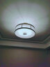 沙尔克（SHAERKE） 全铜新中式卧室吸顶灯 简约欧式玄关过道吸顶灯 复古中式阳台书房led灯具 半吊式（圆形） 大号55cm 实拍图