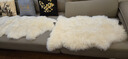 澳缘翔澳洲整张羊皮垫纯羊毛沙发垫卧室床边欧式羊毛毯皮毛一体羊皮垫子 本白色 皇冠1.5p 155*70cm 实拍图