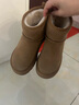 ZHR雪地靴女冬季加绒保暖短靴女高帮圆头厚底女靴 GZ08H 驼色 35 实拍图