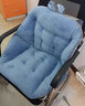 同依坐垫靠背一体办公室久坐屁垫椅子学生座椅垫护腰靠垫汽车坐垫冬季 【牛奶绒】浅蓝色 一体式 【45*45cm】中号【大多数选择】 实拍图