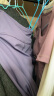徽昂瑜伽服女套装健身运动服跑步训练衣含胸垫T恤拼接短袖长裤紫色L 实拍图