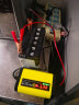优信12V2A踏板摩托车电瓶充电器12伏电动车单个蓄电池电瓶智能数显修复充电机适用12V4-20AH 黄色 实拍图
