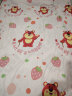 迪士尼（Disney）四件套纯棉100%全棉A类床单被罩枕套件双人床品草莓熊1.5-1.8m床 实拍图