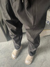 即势 美式机能风高街裤子男春夏季侧边拉链设计感休闲裤工装冲锋裤 黑色GM1820-GMFS L 【建议100-120斤】 实拍图