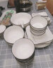 尚行知是 碗碟套装北欧简约陶瓷餐具菜盘子碗筷组合家用创意餐盘ins 方形18件套【配汤碗】 头数 实拍图