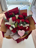 馨仪鲜花速递玫瑰花康乃馨花束送妈妈长辈礼物全国鲜花同城配送 19朵粉色康乃馨花束 实拍图