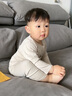 Aengbay昂贝[冰莫®]睡衣婴儿秋衣秋裤套装新生家居服分体宝宝衣服薄款 灰色 73 实拍图