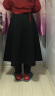 哥弟（GIRDEAR）【商场同款】高腰中长款法式优雅A字半身伞裙1200336 黑 M(3码) 晒单实拍图