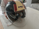 坦克（Tanked Racing）T536摩托车头盔大半盔3C男女四季防晒电动车安全帽 黑色 HURR-1 M 实拍图