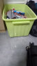 SPACEXPERT 衣物收纳箱塑料整理箱80L绿色 1个装 带轮 实拍图