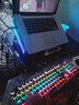 美尚E族蒸汽青轴朋克机械键盘鼠标套装台式电脑办公笔记本USB有线发光游戏外设绝地求生吃鸡电竞专用外设 30多种灯效【多媒体版 】电镀朋克字符透光-黑色 实拍图