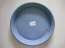 爱丽思（IRIS）花瓶彩色Deepot圆形月季铁线莲花盆园艺批发树脂花盆塑料盆 12号雾霾蓝（带盆托） 深型 实拍图