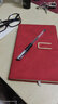 慢作a5笔记本子文具记事本定制360页软皮面本小超厚磁扣商务会议记录本大学生日记本办公用品慢作 搭扣款[压印鹿头]A5浅蓝/416页 实拍图