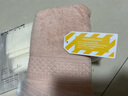 三利毛巾女男款家用纯棉吸水新款吸水洗脸情侣柔软透气蓬松面巾 粉色+白色 实拍图