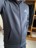 阿迪达斯（adidas）外套男 25秋季新款运动休闲服立领开衫外套透气防风针织上衣夹克 黑色/竖边条纹/店长主推款 S 实拍图