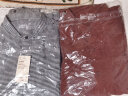 无印良品（MUJI）男式 法兰绒立领衬衫 长袖休闲百搭衬衣男士外套纯棉全棉ACA75C1A 砖红色 XL （180/104A） 晒单实拍图
