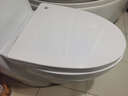 通用马桶盖板家用老式缓降坐便器加厚PP圈脲醛树脂缓降静音一键拆装各大品牌通用V型宽38 【加厚PP板075】V型宽38长41-48 实拍图