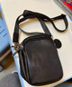ANDSEEYOU品牌 斜挎包男 休闲男士单肩包真皮迷你挂腰手机包头层牛皮小背包 黑色 实拍图