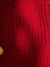 李晨曦（Lichenxi）婴儿帽子秋冬季3-6-12-15个月男女宝宝公主毛线帽婴幼儿纯棉针织帽潮 五角星毛线 红色 均码（适合3-15个月松紧帽围适合头围40-48） 实拍图