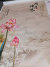 六纹鱼 电视背景墙壁纸大型壁画水墨画中式客厅卧室墙纸无缝墙布荷花 (浮雕)18D立体晶雕丝绸布/平方 晒单实拍图