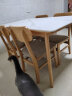 京东京造实木岩板餐桌 FAS级橡木莫氏6级硬度岩板 饭桌桌子 1桌4椅TW02 实拍图