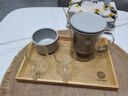 北鼎（Buydeem）茶壶 冲茶玻璃器具 分离过滤套装水壶茶器家用办公  高硼硅玻璃 【套装】D杯*2+泡茶壶 800ml 实拍图