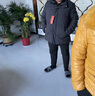 啄木鸟中老年人羽绒服男加厚款连帽老人短款外套爸爸装冬天衣服爷爷袄子 深灰 2XL 实拍图