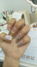 2025新款指甲贴片春夏穿戴甲短款学生甲片成品穿戴式美甲新娘结婚 盐系少女 24片 【赠送工具包】 实拍图