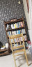 家逸实木书架多层落地收纳架简约现代置物架简易书架学生 五层棕色（90cm） 实拍图