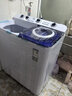 奥克斯（AUX）洗衣机半自动双缸双桶小型波轮大容量宿舍租房家用脱水甩干分区洗涤老式强力去污以旧换新 19.5公斤 洗13+脱6.5｜全国联保强劲动力 双缸 实拍图